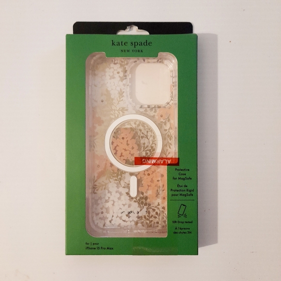 ● NIB Kate Spade | iPhone 15 promax Case with Magsafe 10 ft drop tested - Picture 3 of 16